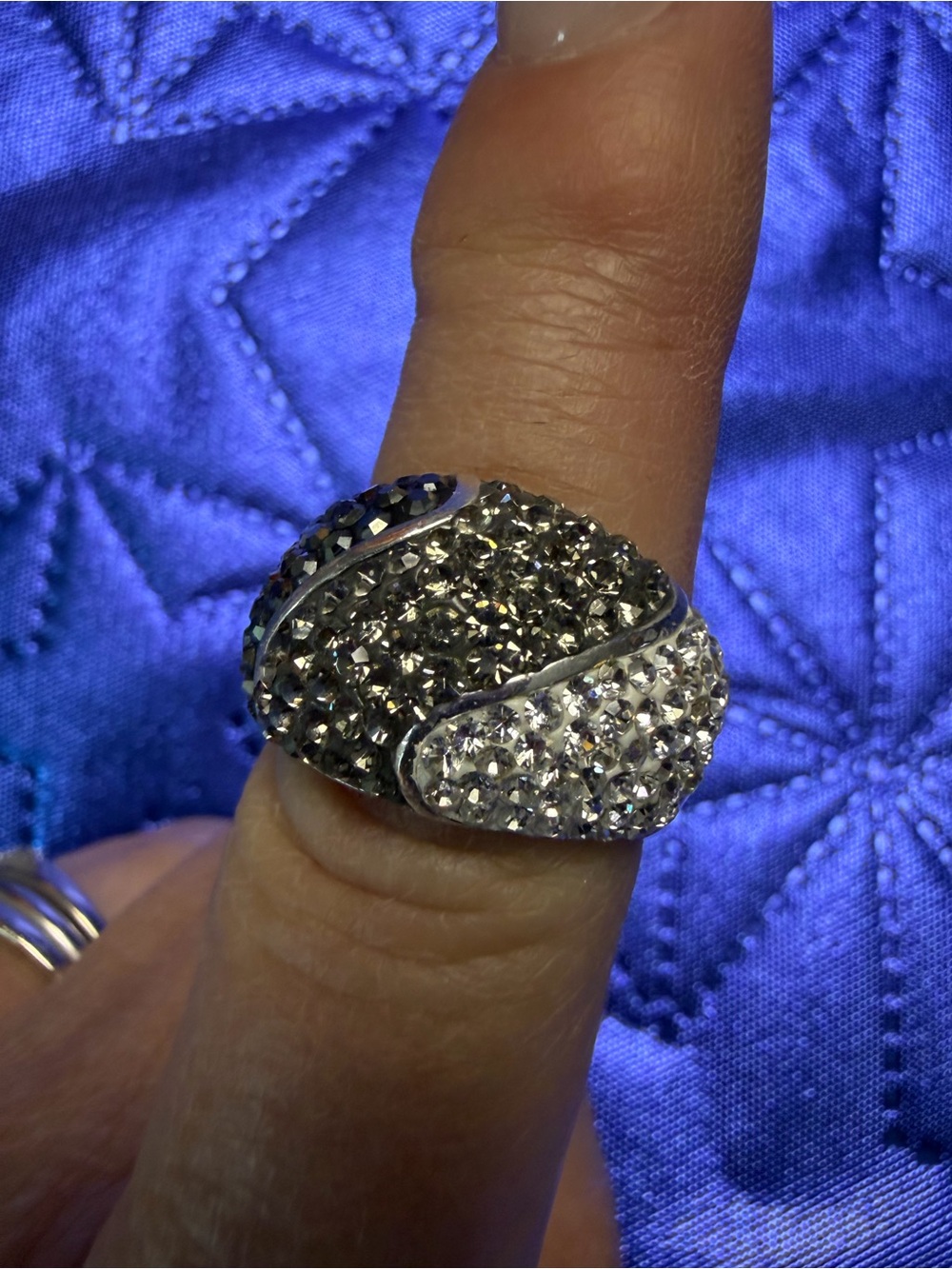 Park Lane Two Tone Crystal Statement Ring Size 8 New